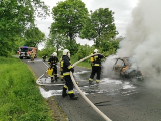 pozar auta OSP Klecko (5)
